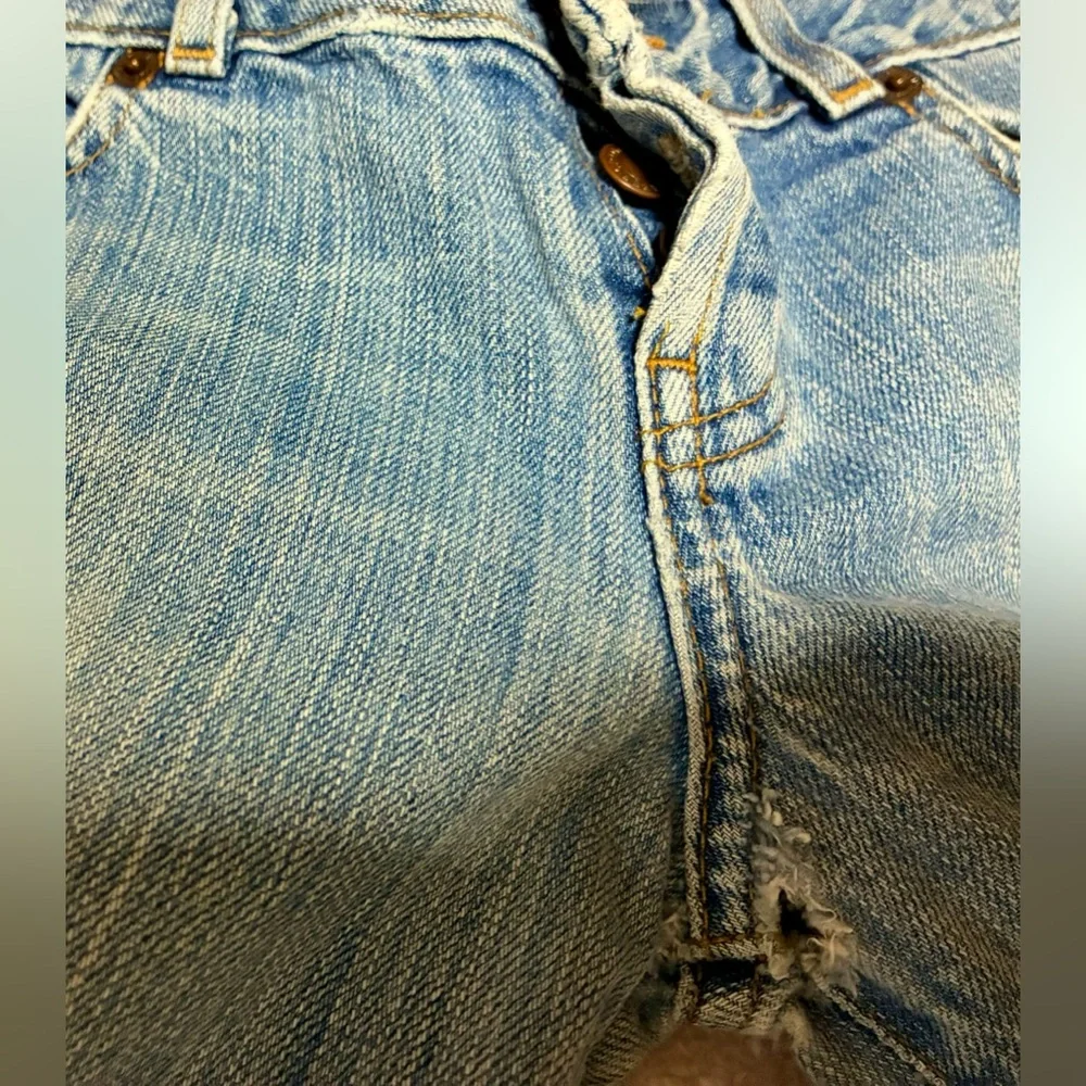 ABERCROMBIE & FITCH | Light Blue Distressed Flare Jeans | 0 | VINTAGE - Picture 5 of 10